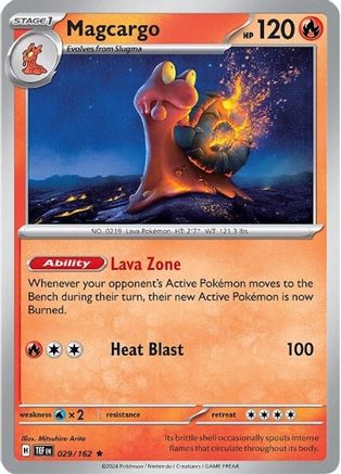 Magcargo 029  - Holofoil SV05 Temporal Forces - Rare SV05: Temporal Forces Pokemon Single  Squirtle Squad Card Shop.