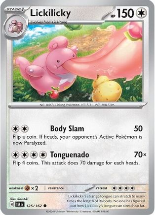 Lickilicky 125  SV05 Temporal Forces - Common SV05: Temporal Forces Pokemon Single  Squirtle Squad Card Shop.