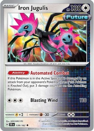 Iron Jugulis 139  - Reverse Holofoil SV05 Temporal Forces - Uncommon SV05: Temporal Forces Pokemon Single  Squirtle Squad Card Shop.