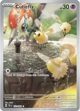 Cutiefly 172/162  - Holofoil SV05 Temporal Forces - Illustration Rare SV05: Temporal Forces Pokemon Single  Squirtle Squad Card Shop.