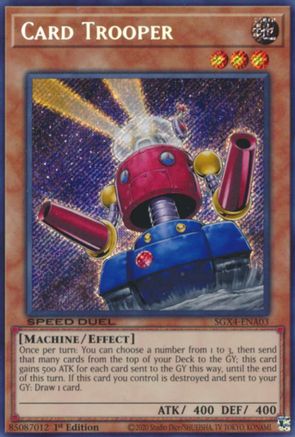 Card Trooper (Secret Rare) (SGX4-ENA03) - Speed Duel GX: Midterm Destruction 1st Edition Speed Duel GX: Midterm Destruction Yugioh Single  Squirtle Squad Card Shop.