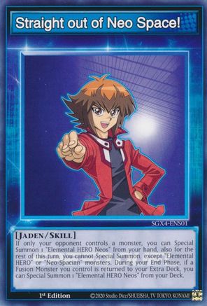 Straight out of Neo Space! (SGX4-ENS01) - Speed Duel GX: Midterm Destruction 1st Edition Speed Duel GX: Midterm Destruction Yugioh Single  Squirtle Squad Card Shop.