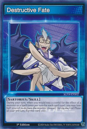 Destructive Fate (SGX4-ENS02) - Speed Duel GX: Midterm Destruction 1st Edition Speed Duel GX: Midterm Destruction Yugioh Single  Squirtle Squad Card Shop.
