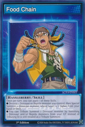 Food Chain (SGX4-ENS03) - Speed Duel GX: Midterm Destruction 1st Edition Speed Duel GX: Midterm Destruction Yugioh Single  Squirtle Squad Card Shop.