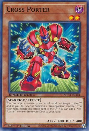 Cross Porter (SGX4-ENA04) - Speed Duel GX: Midterm Destruction 1st Edition Speed Duel GX: Midterm Destruction Yugioh Single  Squirtle Squad Card Shop.