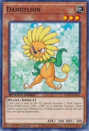 Dandylion (SGX4-ENA05) - Speed Duel GX: Midterm Destruction 1st Edition Speed Duel GX: Midterm Destruction Yugioh Single  Squirtle Squad Card Shop.