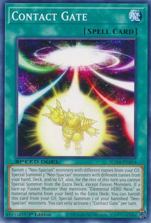 Contact Gate (SGX4-ENA14) - Speed Duel GX: Midterm Destruction 1st Edition Speed Duel GX: Midterm Destruction Yugioh Single  Squirtle Squad Card Shop.