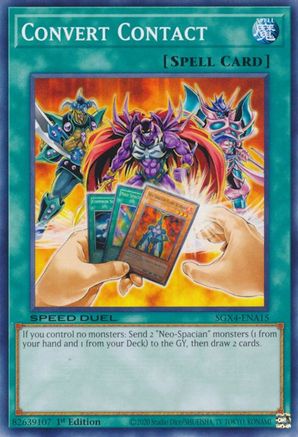 Convert Contact (SGX4-ENA15) - Speed Duel GX: Midterm Destruction 1st Edition Speed Duel GX: Midterm Destruction Yugioh Single  Squirtle Squad Card Shop.