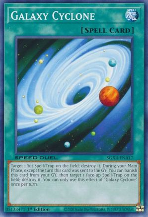 Galaxy Cyclone (SGX4-ENA17) - Speed Duel GX: Midterm Destruction 1st Edition Speed Duel GX: Midterm Destruction Yugioh Single  Squirtle Squad Card Shop.