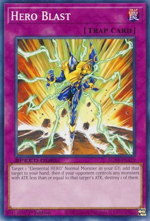Hero Blast (SGX4-ENA19) - Speed Duel GX: Midterm Destruction 1st Edition Speed Duel GX: Midterm Destruction Yugioh Single  Squirtle Squad Card Shop.