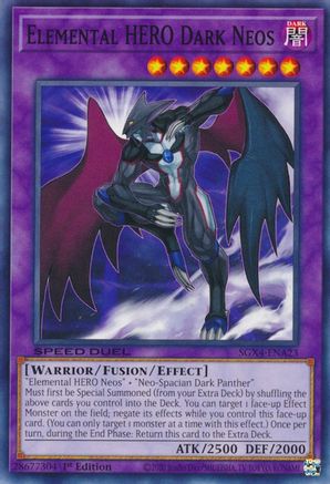 Elemental HERO Dark Neos (SGX4-ENA23) - Speed Duel GX: Midterm Destruction 1st Edition Speed Duel GX: Midterm Destruction Yugioh Single  Squirtle Squad Card Shop.