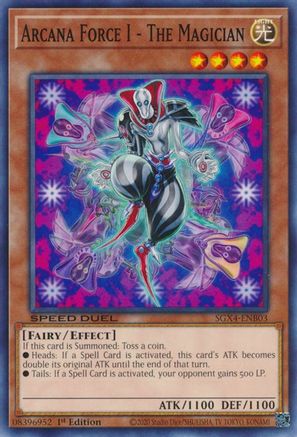 Arcana Force I - The Magician (SGX4-ENB03) - Speed Duel GX: Midterm Destruction 1st Edition Speed Duel GX: Midterm Destruction Yugioh Single  Squirtle Squad Card Shop.