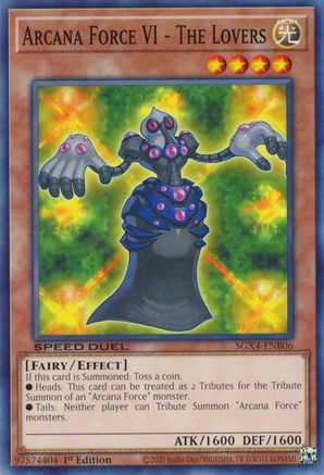 Arcana Force VI - The Lovers (SGX4-ENB06) - Speed Duel GX: Midterm Destruction 1st Edition Speed Duel GX: Midterm Destruction Yugioh Single  Squirtle Squad Card Shop.