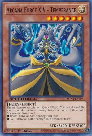 Arcana Force XIV - Temperance (SGX4-ENB08) - Speed Duel GX: Midterm Destruction 1st Edition Speed Duel GX: Midterm Destruction Yugioh Single  Squirtle Squad Card Shop.