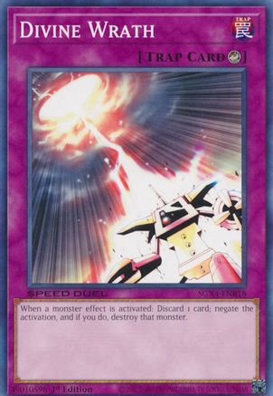 Divine Wrath (SGX4-ENB18) - Speed Duel GX: Midterm Destruction 1st Edition Speed Duel GX: Midterm Destruction Yugioh Single  Squirtle Squad Card Shop.
