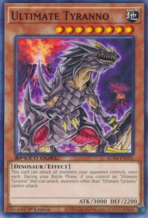Ultimate Tyranno (SGX4-ENC01) - Speed Duel GX: Midterm Destruction 1st Edition Speed Duel GX: Midterm Destruction Yugioh Single  Squirtle Squad Card Shop.