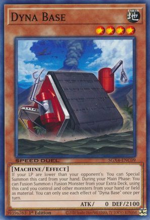 Dyna Base (SGX4-ENC09) - Speed Duel GX: Midterm Destruction 1st Edition Speed Duel GX: Midterm Destruction Yugioh Single  Squirtle Squad Card Shop.
