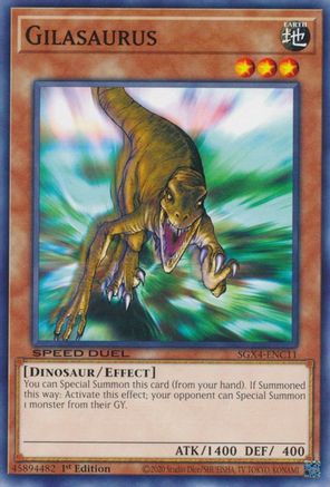 Gilasaurus (SGX4-ENC11) - Speed Duel GX: Midterm Destruction 1st Edition Speed Duel GX: Midterm Destruction Yugioh Single  Squirtle Squad Card Shop.
