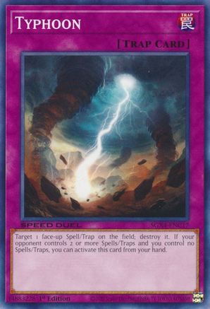 Typhoon (SGX4-ENC17) - Speed Duel GX: Midterm Destruction 1st Edition Speed Duel GX: Midterm Destruction Yugioh Single  Squirtle Squad Card Shop.
