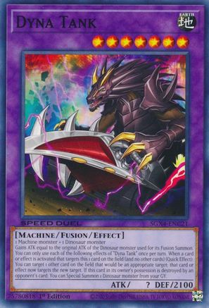 Dyna Tank (SGX4-ENC21) - Speed Duel GX: Midterm Destruction 1st Edition Speed Duel GX: Midterm Destruction Yugioh Single  Squirtle Squad Card Shop.