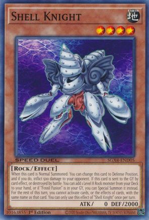 Shell Knight (SGX4-END05) - Speed Duel GX: Midterm Destruction 1st Edition Speed Duel GX: Midterm Destruction Yugioh Single  Squirtle Squad Card Shop.