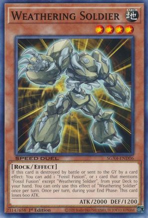 Weathering Soldier (SGX4-END06) - Speed Duel GX: Midterm Destruction 1st Edition Speed Duel GX: Midterm Destruction Yugioh Single  Squirtle Squad Card Shop.
