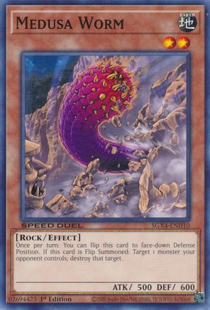 Medusa Worm (SGX4-END10) - Speed Duel GX: Midterm Destruction 1st Edition Speed Duel GX: Midterm Destruction Yugioh Single  Squirtle Squad Card Shop.