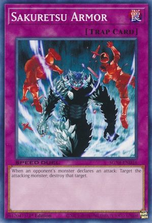 Sakuretsu Armor (SGX4-END16) - Speed Duel GX: Midterm Destruction 1st Edition Speed Duel GX: Midterm Destruction Yugioh Single  Squirtle Squad Card Shop.