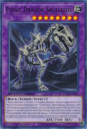 Fossil Dragon Skullgios (SGX4-END21) - Speed Duel GX: Midterm Destruction 1st Edition Speed Duel GX: Midterm Destruction Yugioh Single  Squirtle Squad Card Shop.