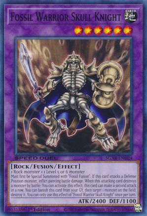 Fossil Warrior Skull Knight (SGX4-END24) - Speed Duel GX: Midterm Destruction 1st Edition Speed Duel GX: Midterm Destruction Yugioh Single  Squirtle Squad Card Shop.