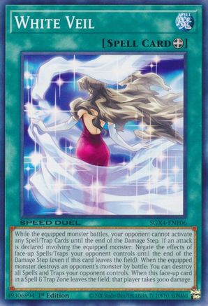 White Veil (SGX4-ENE06) - Speed Duel GX: Midterm Destruction 1st Edition Speed Duel GX: Midterm Destruction Yugioh Single  Squirtle Squad Card Shop.