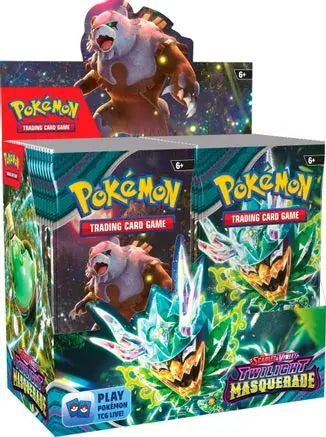Pokemon TCG - Scarlet & Violet Twilight Masquerade Booster Box - Sealed - English SV06: Twilight Masquerade Pokemon Sealed  Squirtle Squad Card Shop.