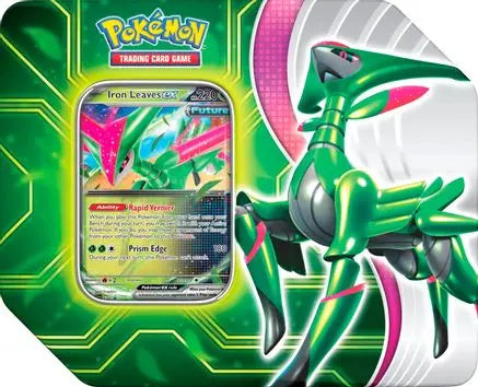Paradox Clash Tin [Iron Leaves ex] Miscellaneous Cards & Products Pokemon Sealed  Squirtle Squad Card Shop.