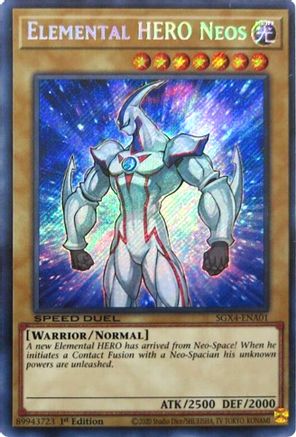 Elemental HERO Neos (Secret Rare) (SGX4-ENA01) - Speed Duel GX: Midterm Destruction 1st Edition Speed Duel GX: Midterm Destruction Yugioh Single  Squirtle Squad Card Shop.