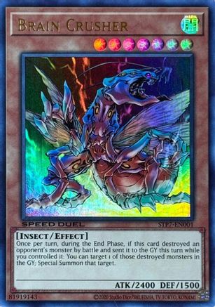 Brain Crusher (STP7-EN001) - Speed Duel: Tournament Pack 7 Unlimited Speed Duel: Tournament Pack 7 Yugioh Single  Squirtle Squad Card Shop.