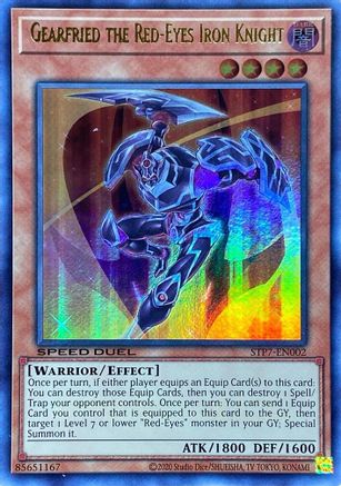 Gearfried the Red-Eyes Iron Knight (STP7-EN002) - Speed Duel: Tournament Pack 7 Unlimited Speed Duel: Tournament Pack 7 Yugioh Single  Squirtle Squad Card Shop.