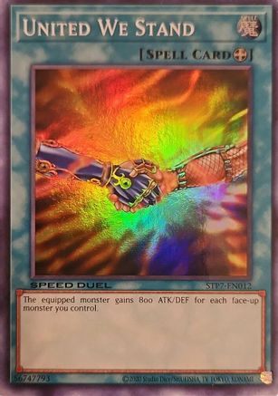 United We Stand (STP7-EN012) - Speed Duel: Tournament Pack 7 Unlimited Speed Duel: Tournament Pack 7 Yugioh Single  Squirtle Squad Card Shop.