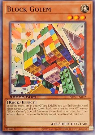 Block Golem (STP7-EN022) - Speed Duel: Tournament Pack 7 Unlimited Speed Duel: Tournament Pack 7 Yugioh Single  Squirtle Squad Card Shop.