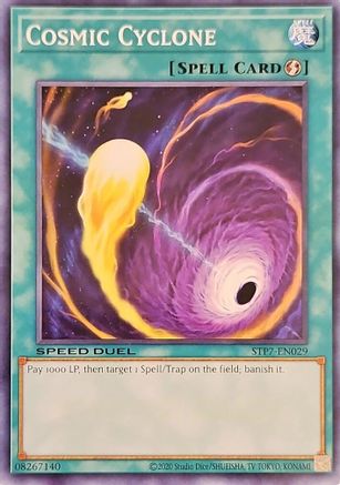 Cosmic Cyclone (STP7-EN029) - Speed Duel: Tournament Pack 7 Unlimited Speed Duel: Tournament Pack 7 Yugioh Single  Squirtle Squad Card Shop.