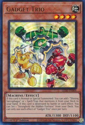 Gadget Trio (LEDE-EN004) - Legacy of Destruction 1st Edition Legacy of Destruction Yugioh Single  Squirtle Squad Card Shop.