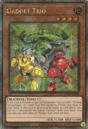 Gadget Trio (Quarter Century Secret Rare) (LEDE-EN004) - Legacy of Destruction 1st Edition Legacy of Destruction Yugioh Single  Squirtle Squad Card Shop.