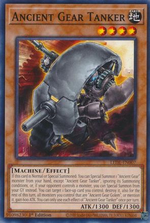 Ancient Gear Tanker (LEDE-EN007) - Legacy of Destruction 1st Edition Legacy of Destruction Yugioh Single  Squirtle Squad Card Shop.