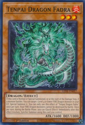 Tenpai Dragon Fadra (LEDE-EN017) - Legacy of Destruction 1st Edition Legacy of Destruction Yugioh Single  Squirtle Squad Card Shop.