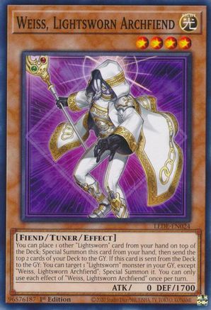 Weiss, Lightsworn Archfiend (LEDE-EN024) - Legacy of Destruction 1st Edition Legacy of Destruction Yugioh Single  Squirtle Squad Card Shop.