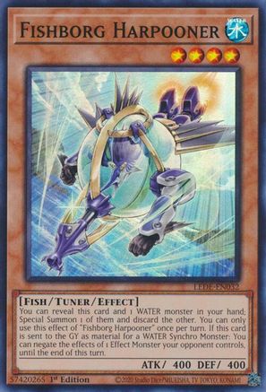 Fishborg Harpooner (LEDE-EN032) - Legacy of Destruction 1st Edition Legacy of Destruction Yugioh Single  Squirtle Squad Card Shop.