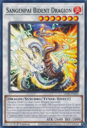 Sangenpai Bident Dragion (LEDE-EN039) - Legacy of Destruction 1st Edition Legacy of Destruction Yugioh Single  Squirtle Squad Card Shop.