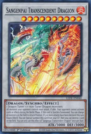 Sangenpai Transcendent Dragion (LEDE-EN040) - Legacy of Destruction 1st Edition Legacy of Destruction Yugioh Single  Squirtle Squad Card Shop.