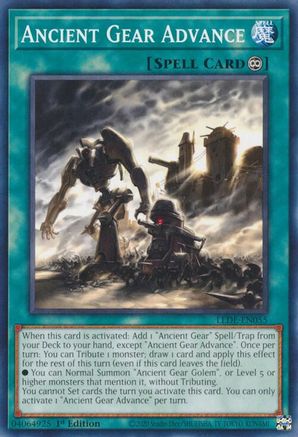 Ancient Gear Advance (LEDE-EN055) - Legacy of Destruction 1st Edition Legacy of Destruction Yugioh Single  Squirtle Squad Card Shop.