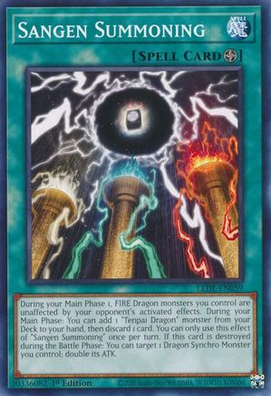 Sangen Summoning (LEDE-EN059) - Legacy of Destruction 1st Edition Legacy of Destruction Yugioh Single  Squirtle Squad Card Shop.