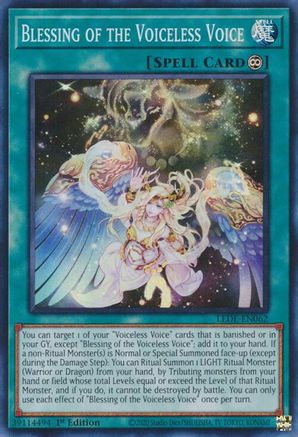 Blessing of the Voiceless Voice (LEDE-EN062) - Legacy of Destruction 1st Edition Legacy of Destruction Yugioh Single  Squirtle Squad Card Shop.